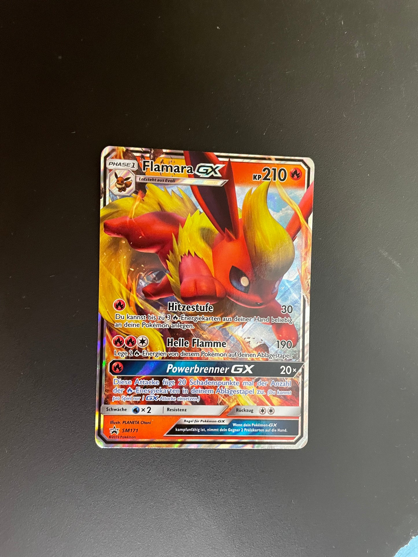 Pokémon Karte Flamara GX SM171 Deutsch