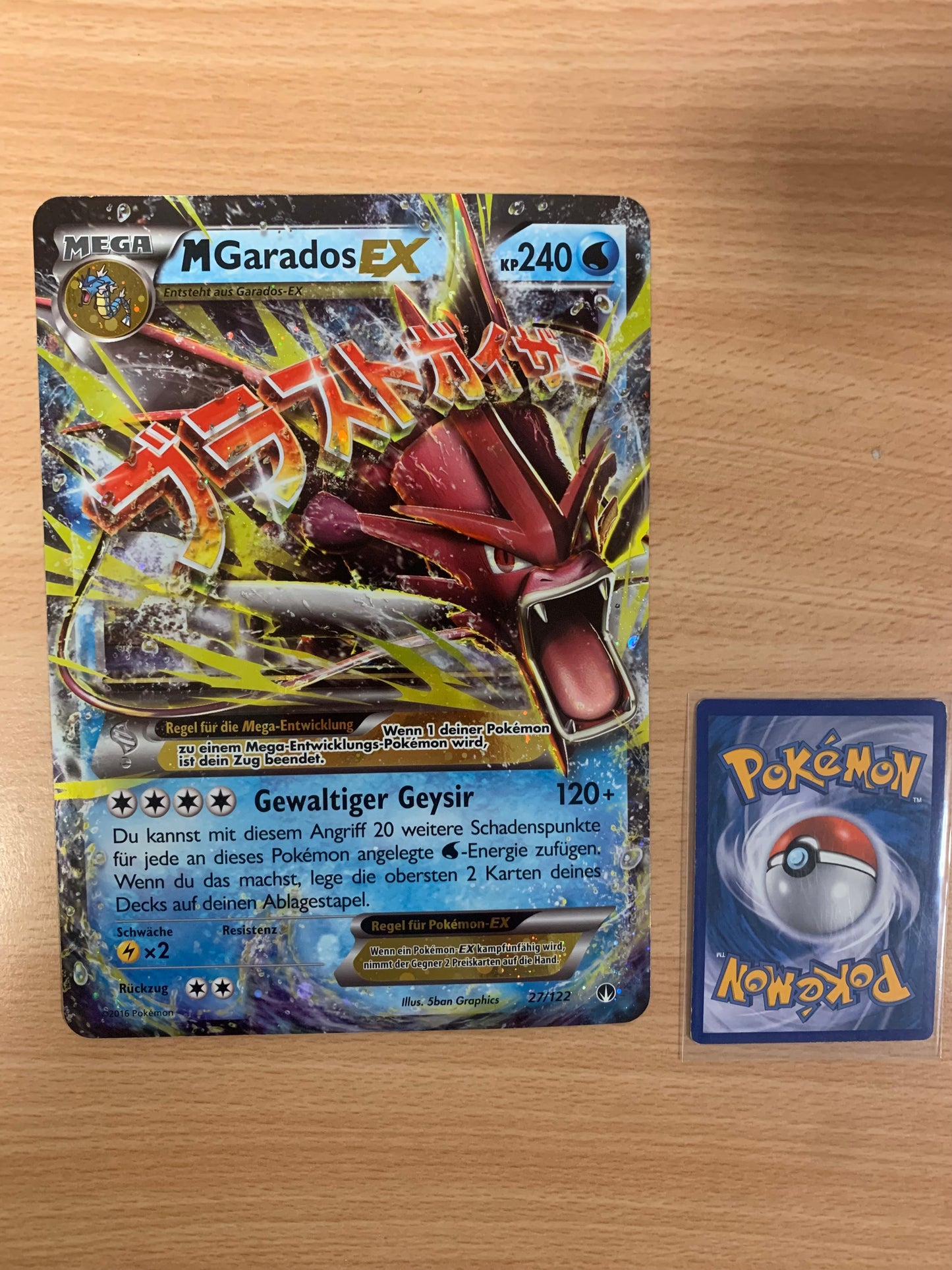 Pokemon Karte XXL EX Garados 27/122 Deutsch