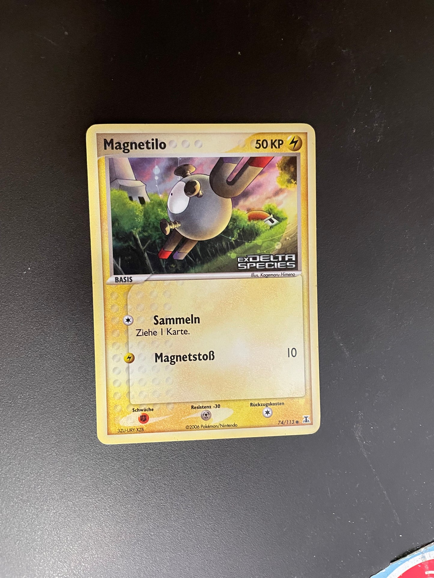 Pokemon Karte Holo Magnetilo 74/113 Deutsch