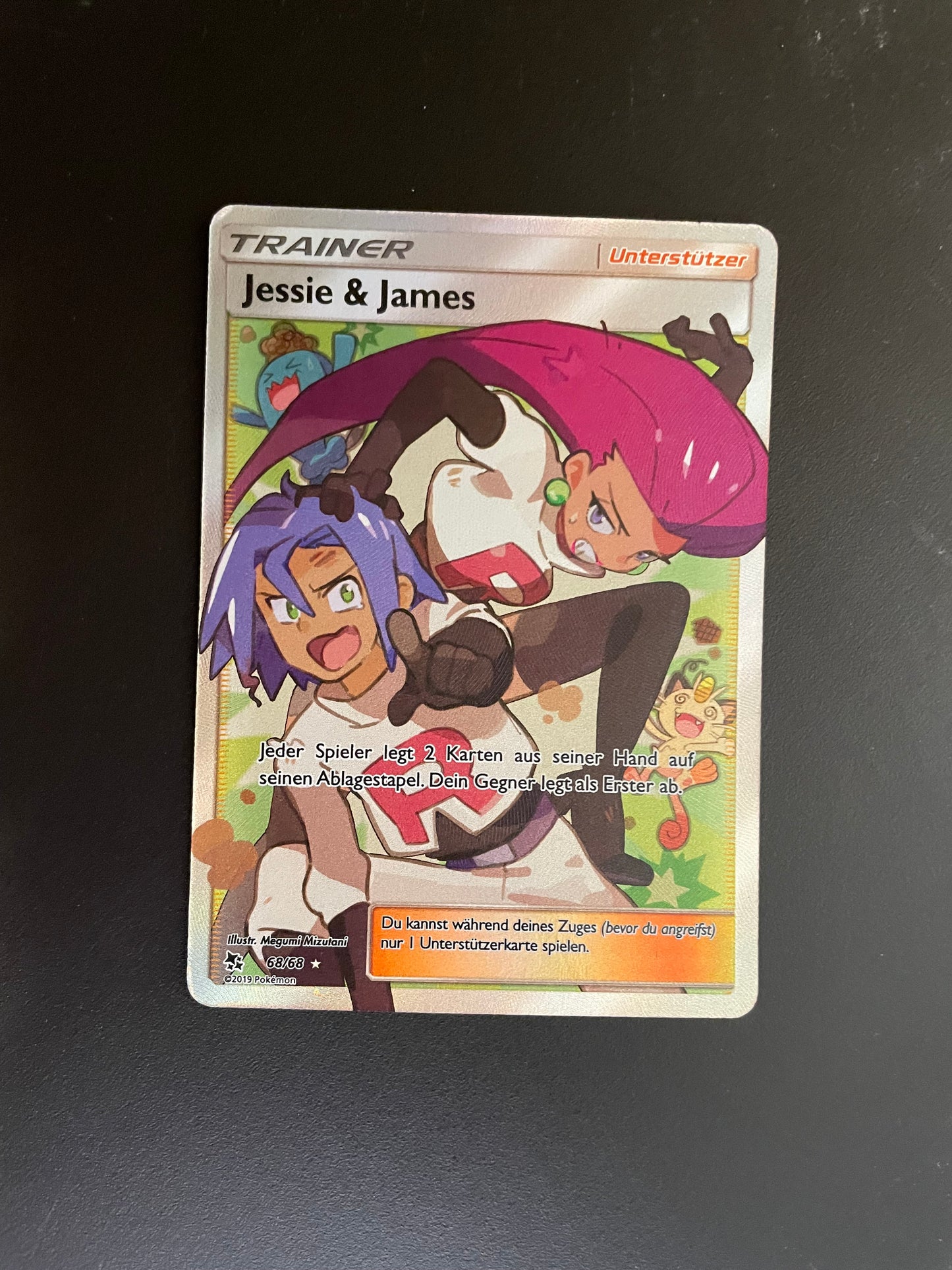 Pokemon Karte Trainer Jessie & James 68/68 Deutsch