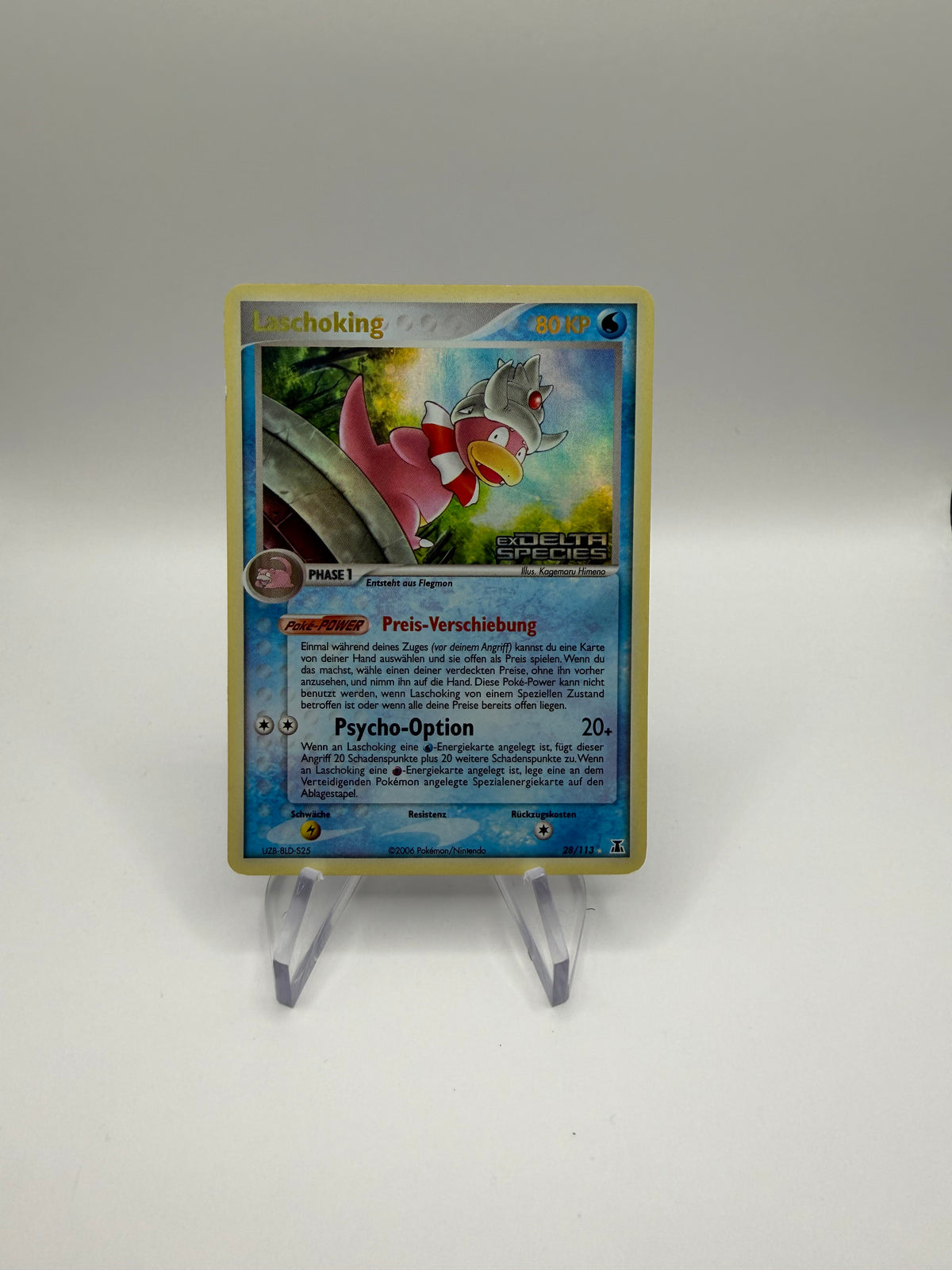 Pokemon Karte Stamp Laschoking 28/113 Deutsch