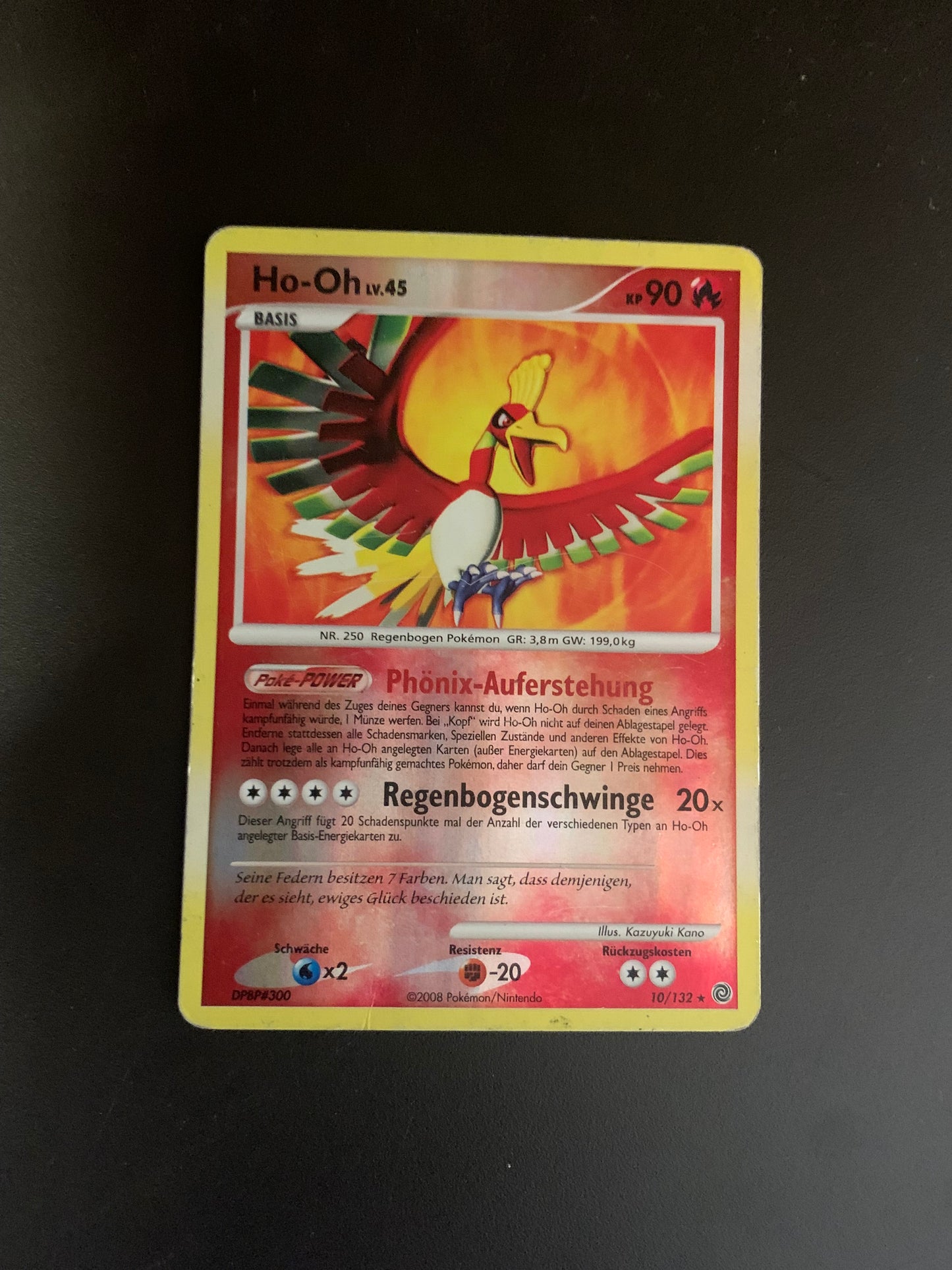 Pokemon Karte Reverse Ho-oh 10/132 Deutsch