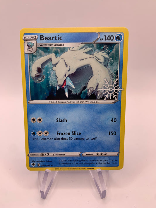 Pokémon Karte Holo Beartic 49/189 englisch