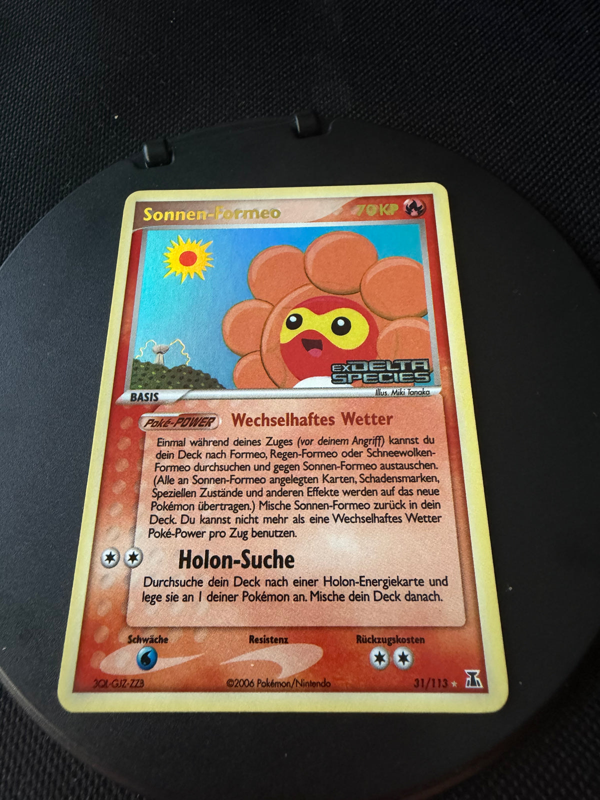 Pokemon Karte Stamp Sonnen-Formeo 31/113 Deutsch