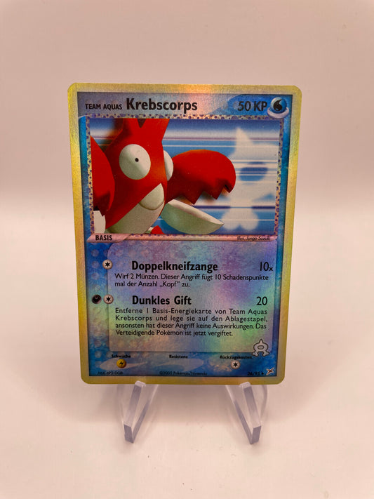 Pokemon Karte Revers Krebscorps 26/95 Deutsch