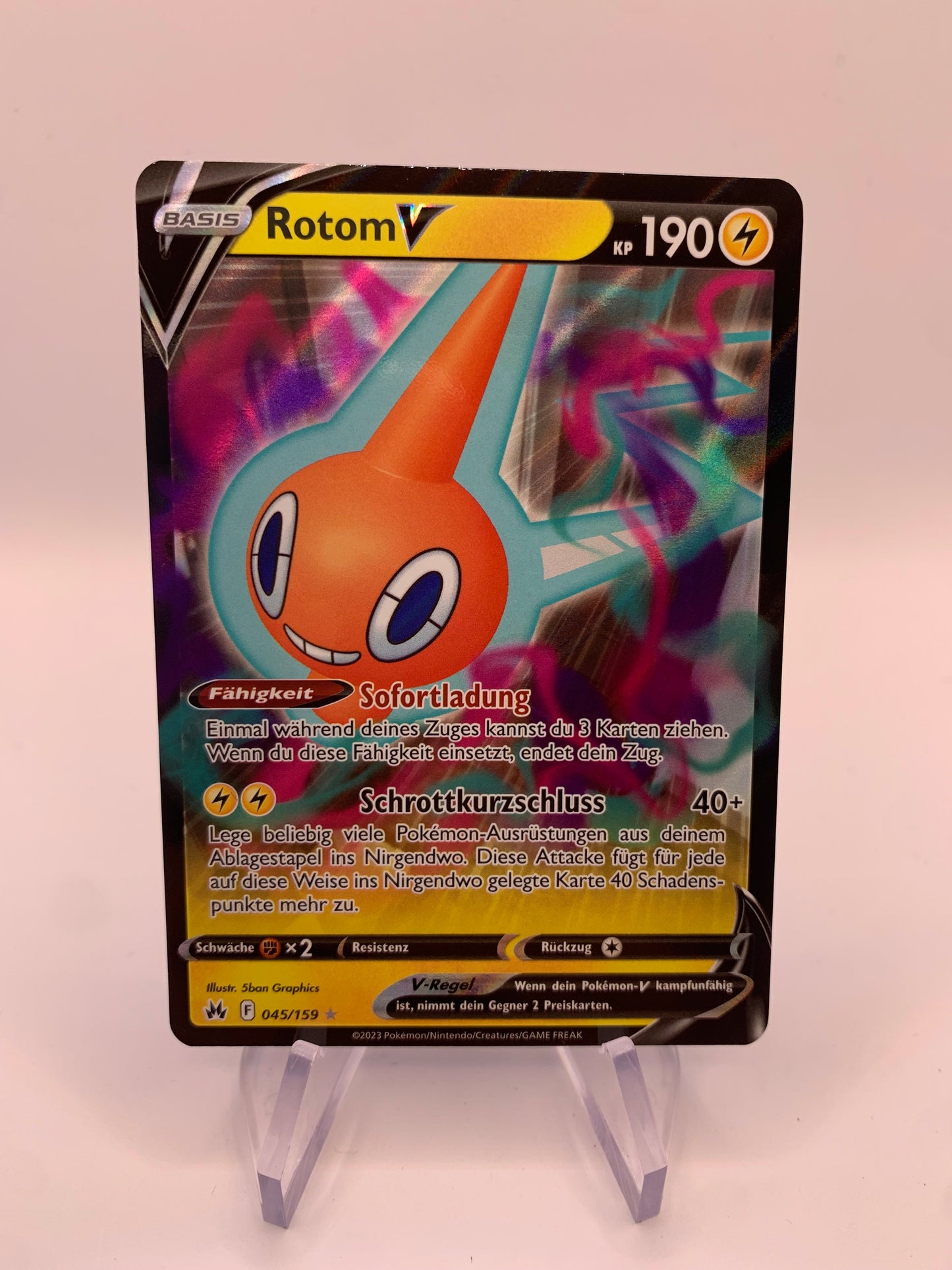 Pokemon Karte V Rotom 45/159 Deutsch