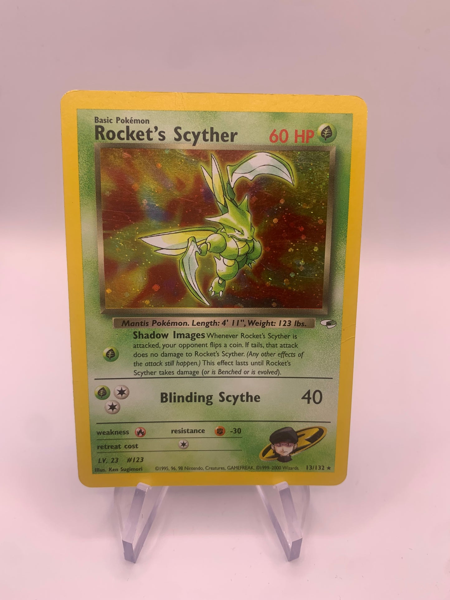 Pokemon Karte Holo Gym Rockets Sichlor 13/132 Englisch