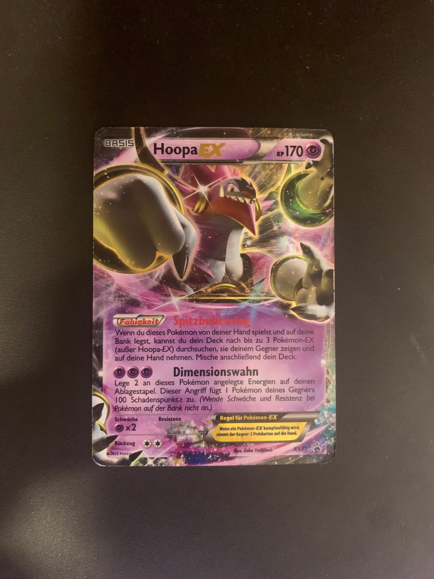 Pokemon Karte Promo EX Hoopa XY71 Deutsch