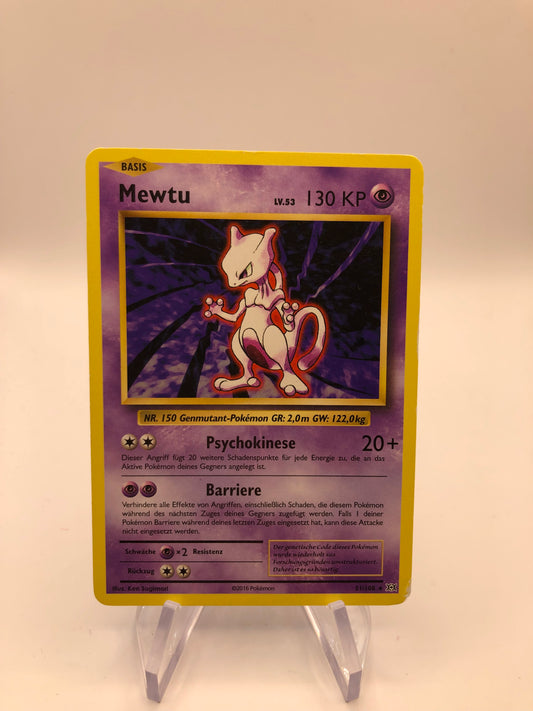 Pokemon Karte Mewtu 51/108 Deutsch