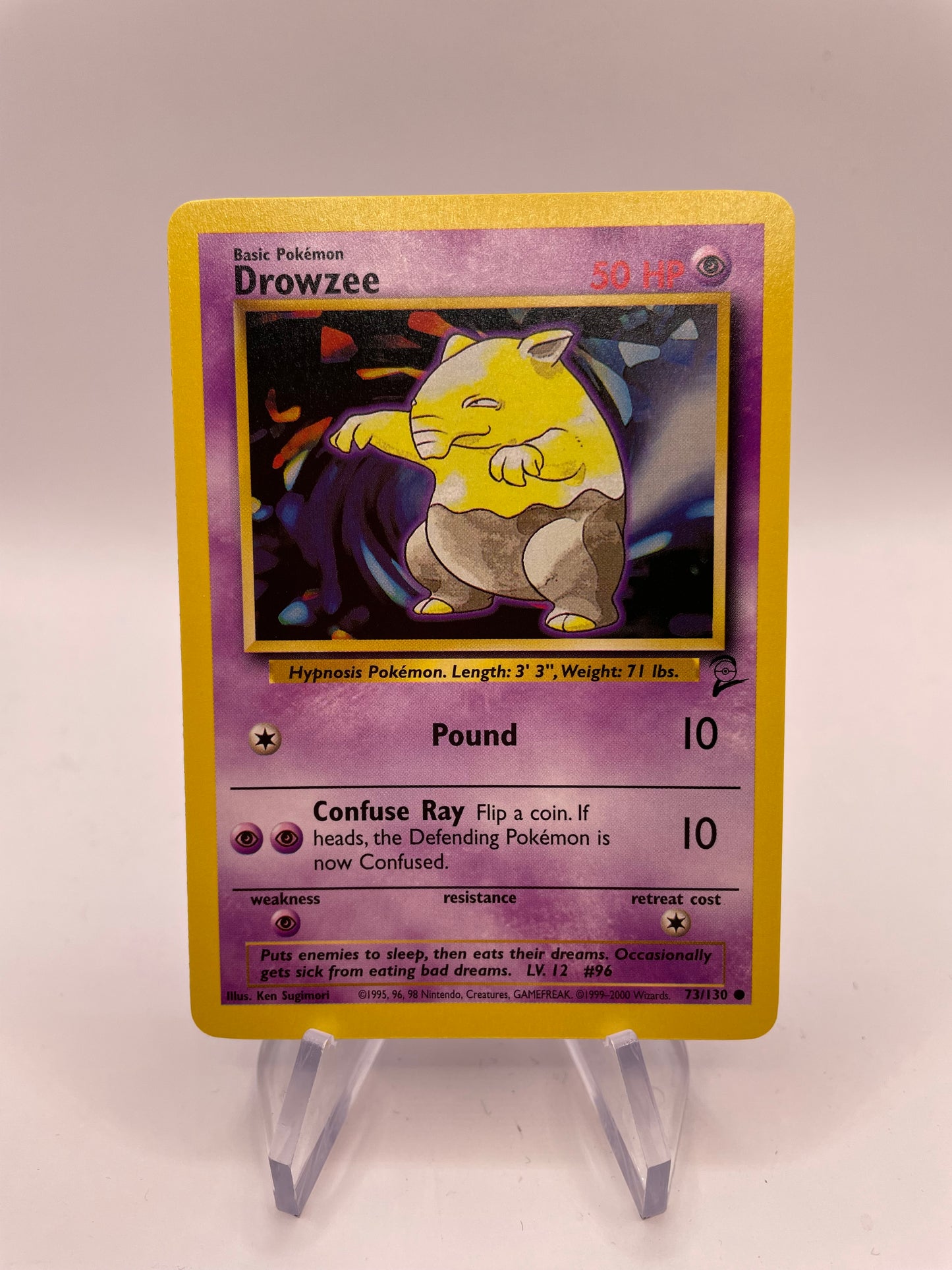Pokemon Karte Base Set 2 Drowzee 73/130 Englisch