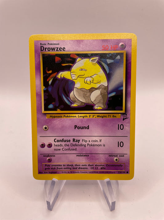 Pokemon Karte Base Set 2 Drowzee 73/130 Englisch