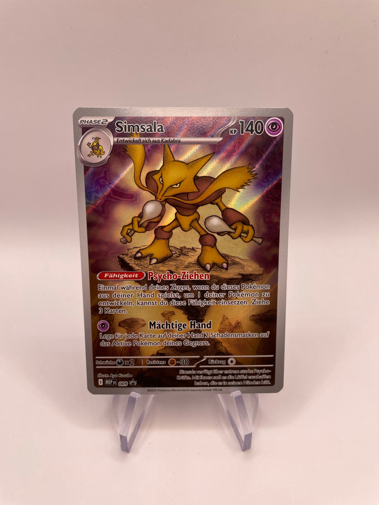 Pokémon Karte Art-Rare Simsala Promo 009 Deutsch