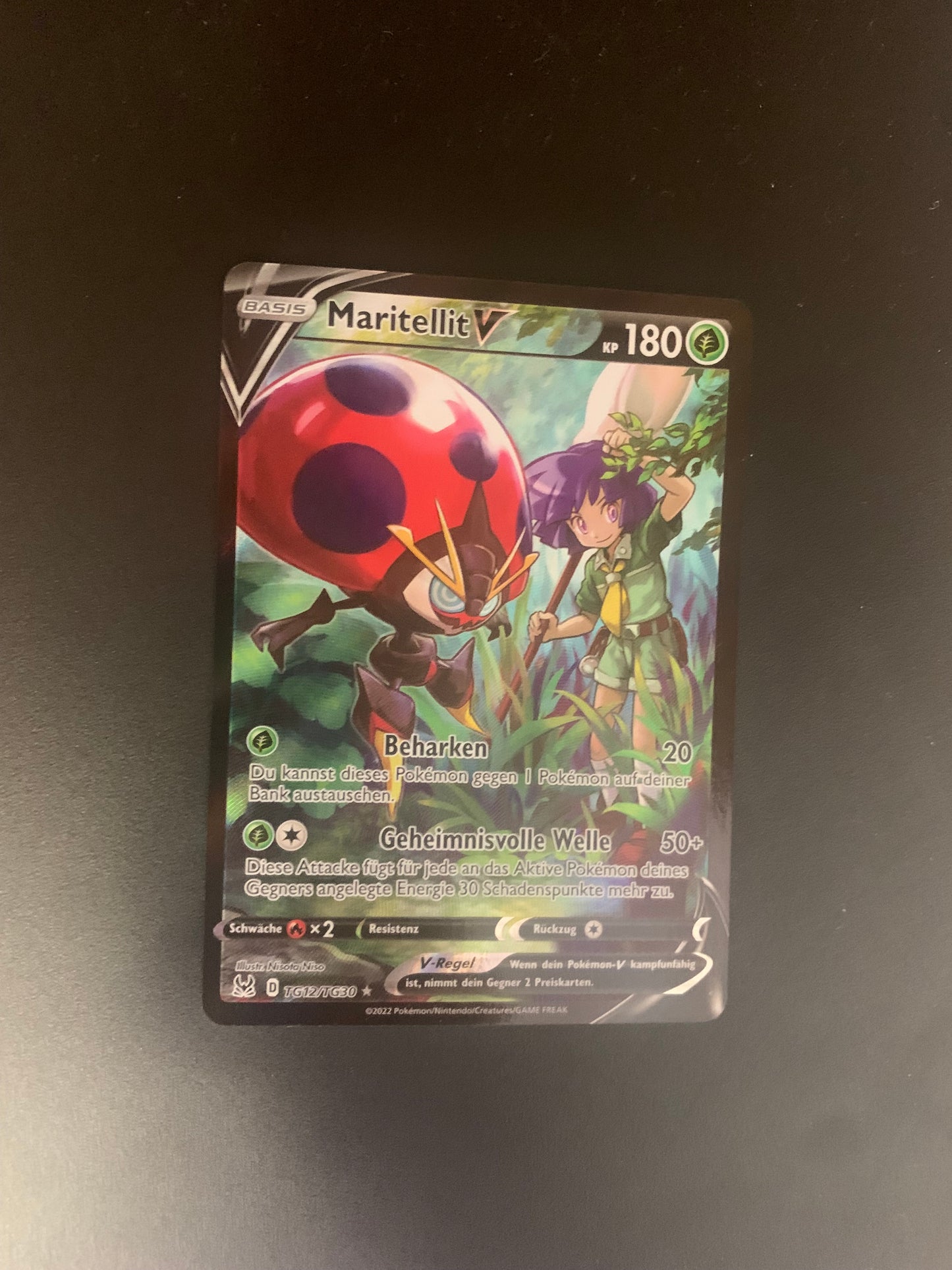 Pokemon Karte V Alt-Art Maritellit TG12/TG30 Deutsch