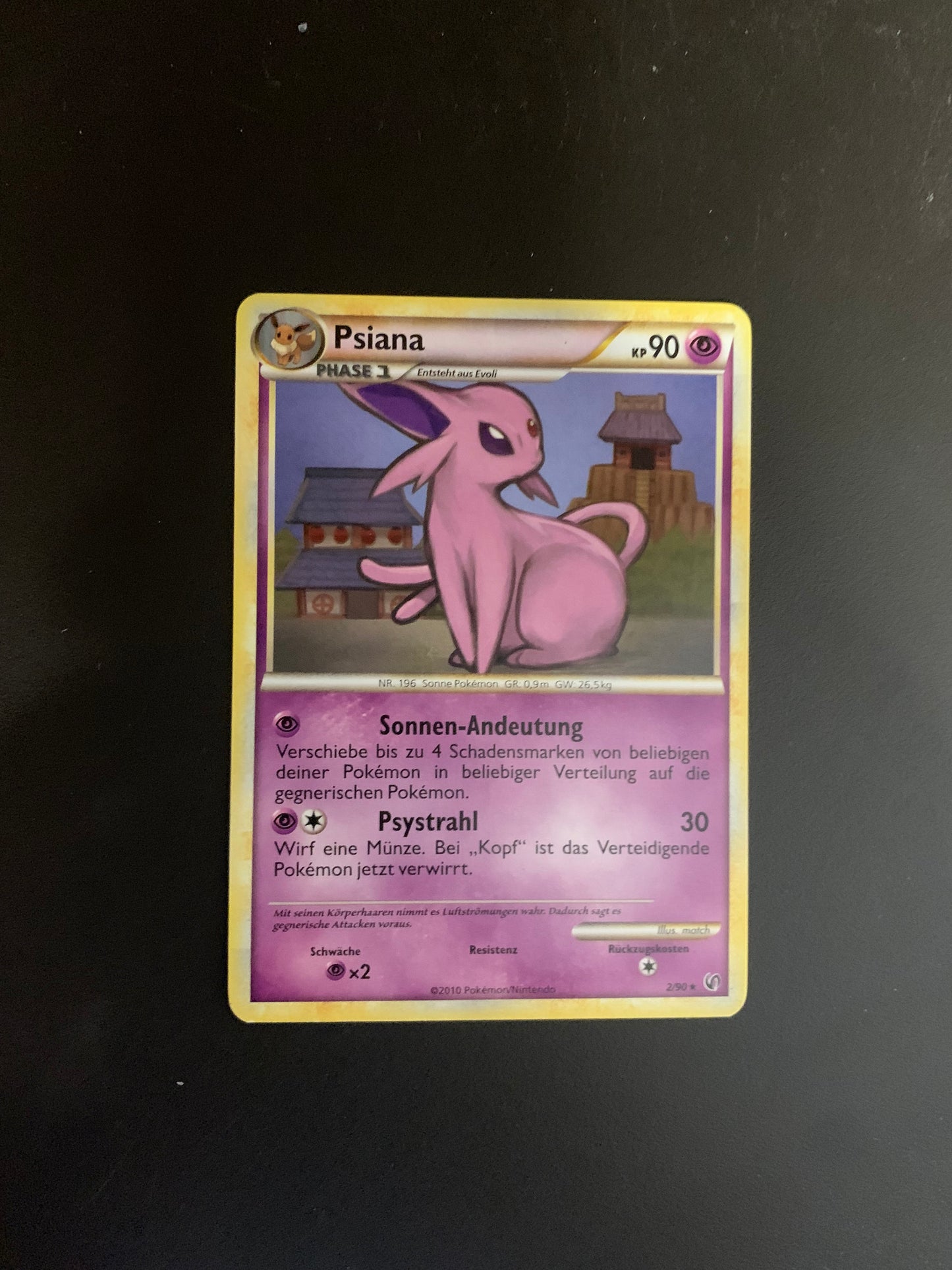 Pokemon Karte Psiana 2/90 Deutsch