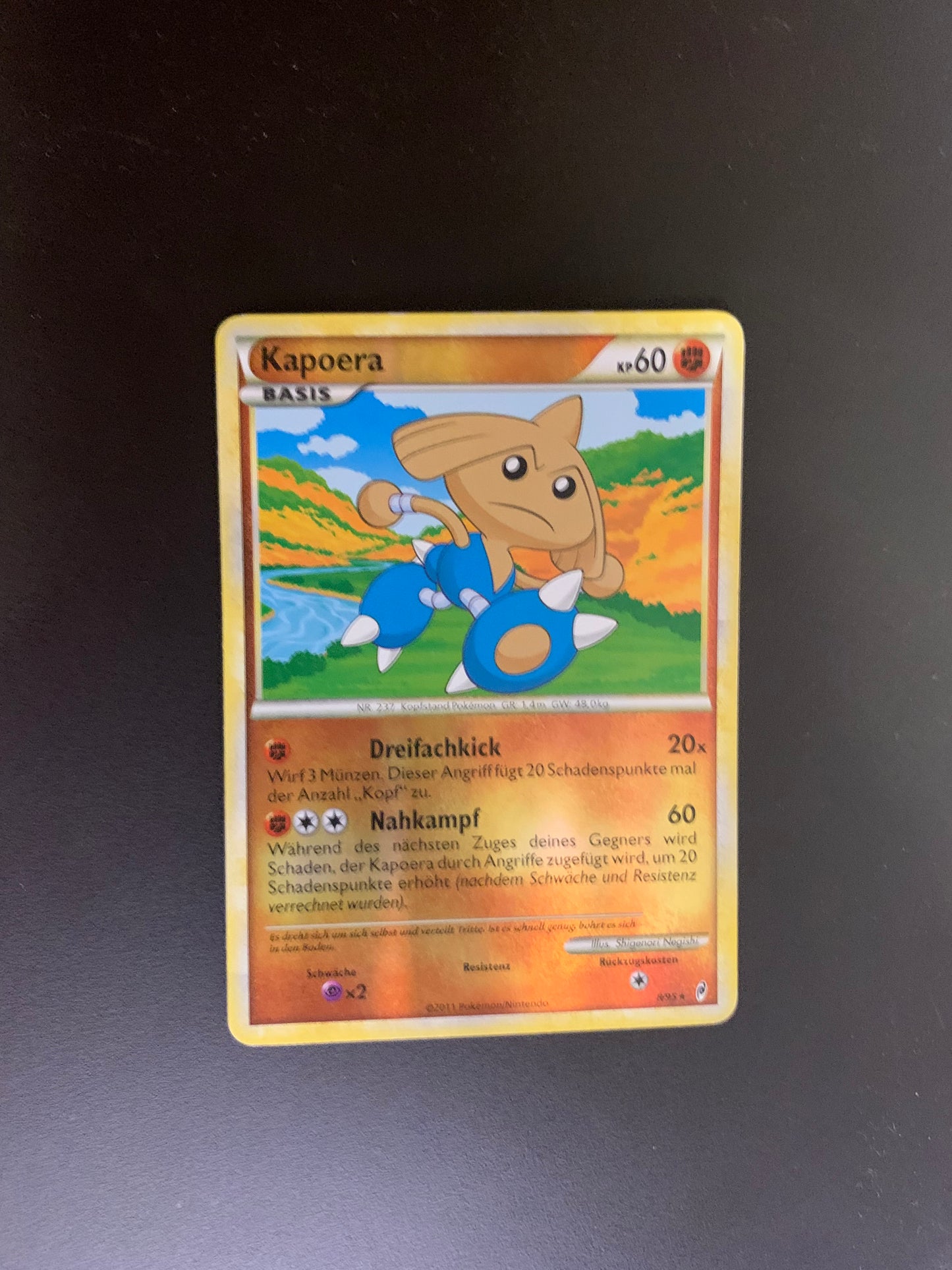 Pokemon Karte Reverse Kapoera 8/95 Deutsch