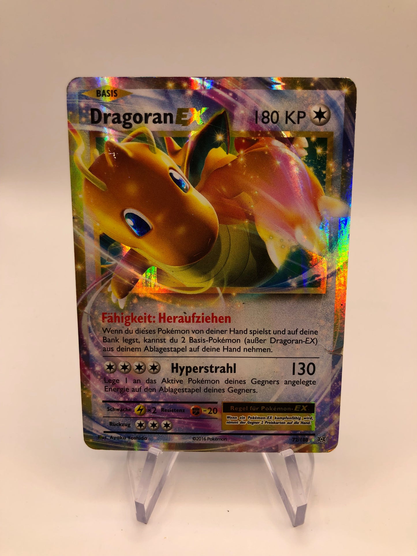 Pokemon Karte EX Dragoran 72/108 Deutsch
