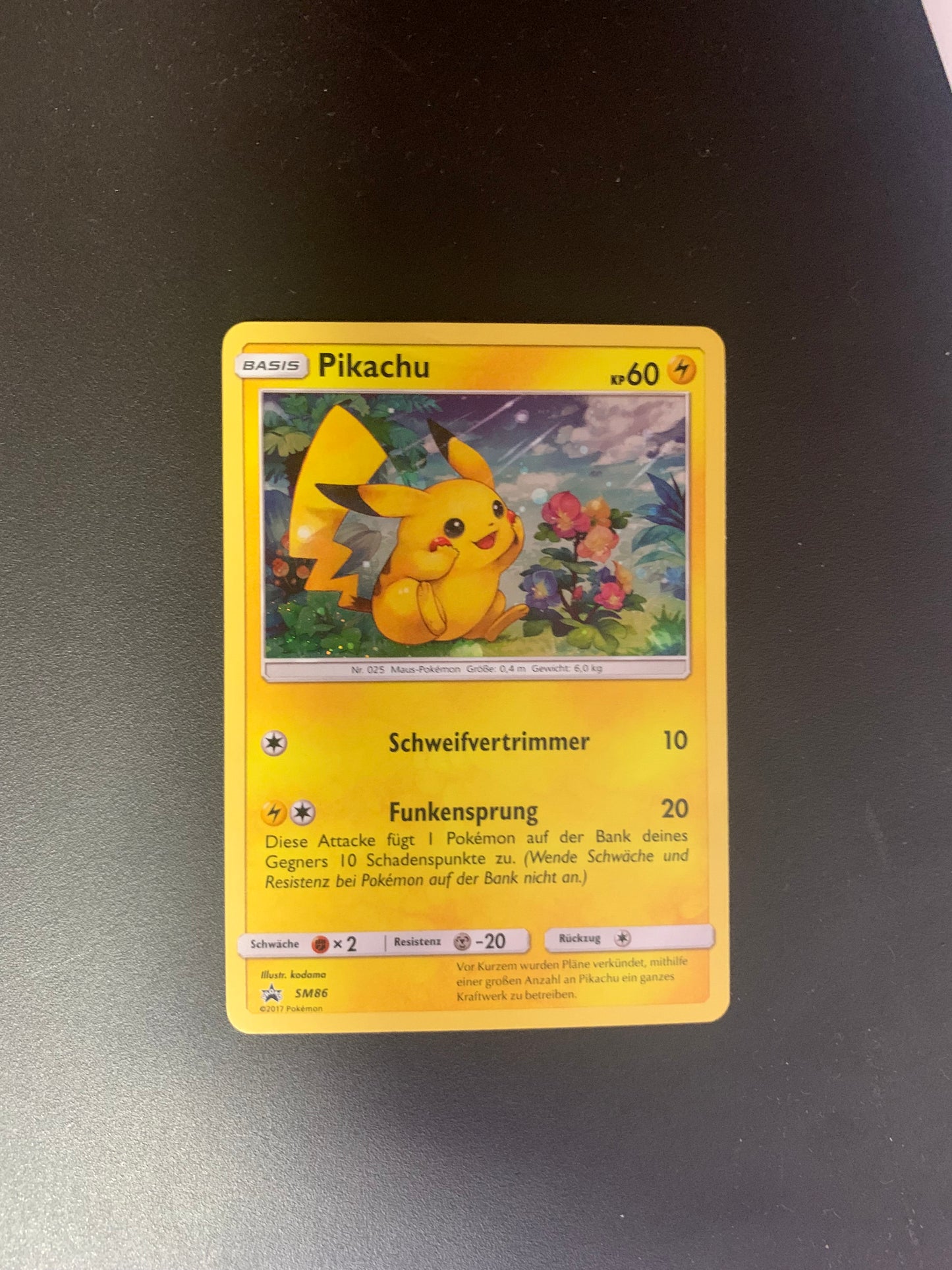 Pokemon Karte Holo Promo Pikachu SM86 Deutsch