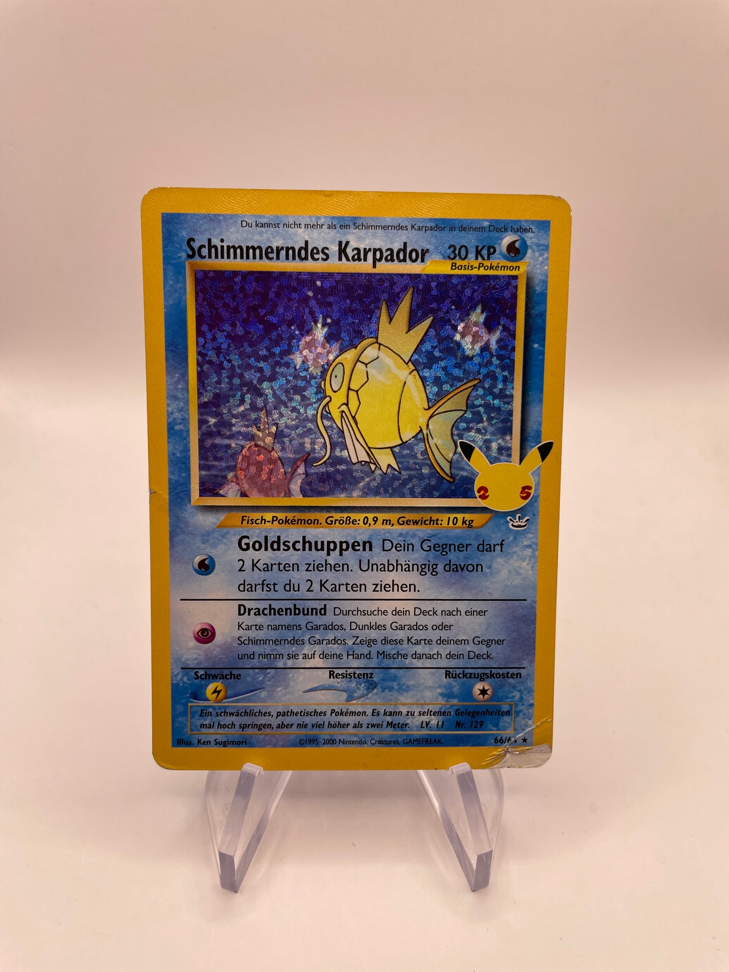 Pokemon Karte Celebration Schimmerndes Karpador 66/64 Deutsch