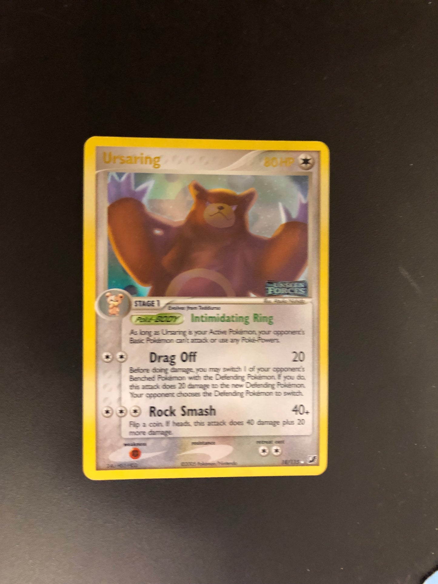 Pokemon Karte Stamp Ursaring 18/115 Englisch