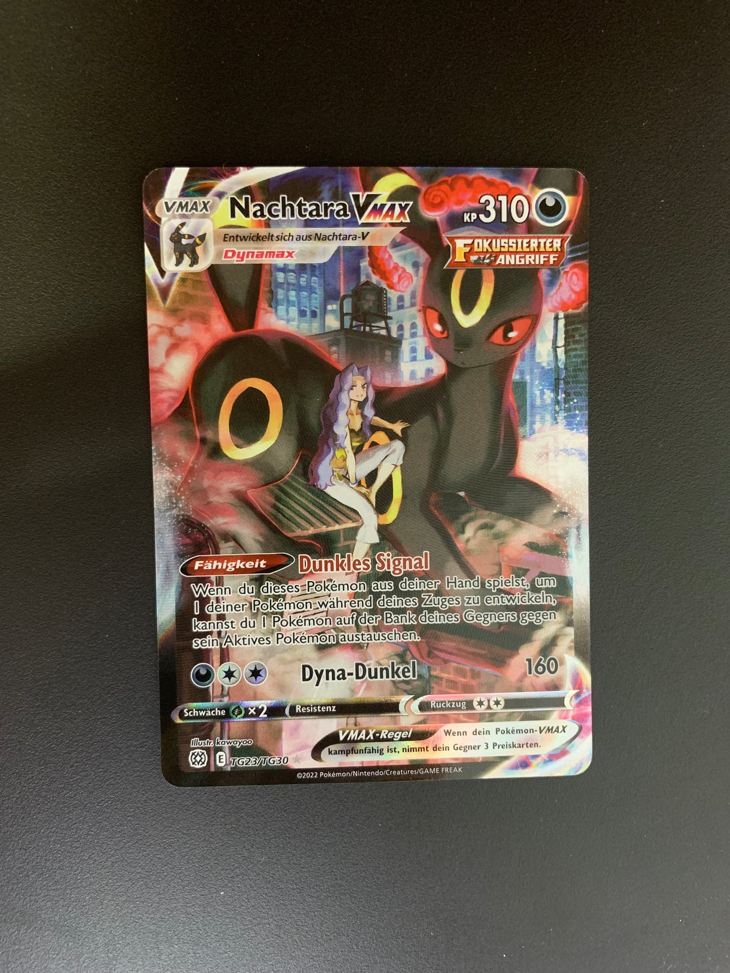 Pokemon Karte Vmax Art-Rare Nachtara TG23/TG30 Deutsch