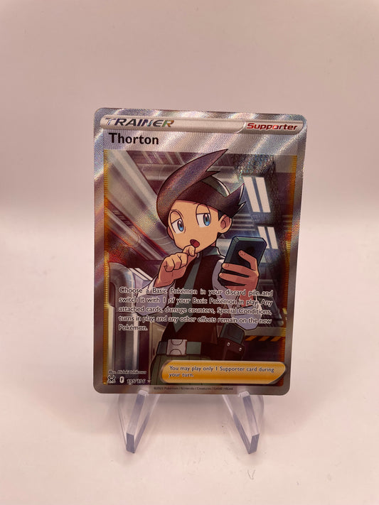 Pokemon Karte Trainer Thorton 195/196 Englisch