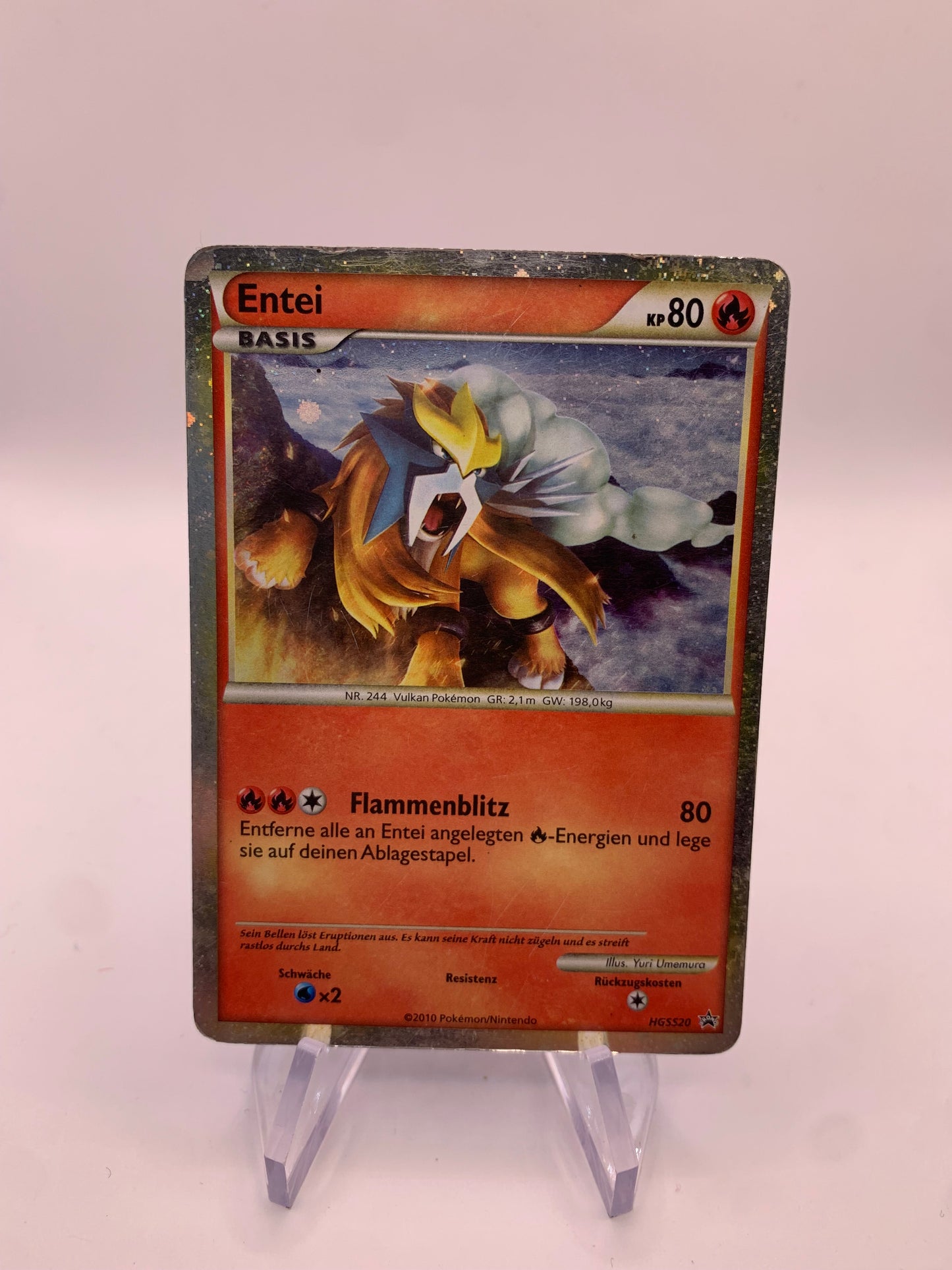 Pokemon Karte Prime Promo Entei HGSS20 Deutsch