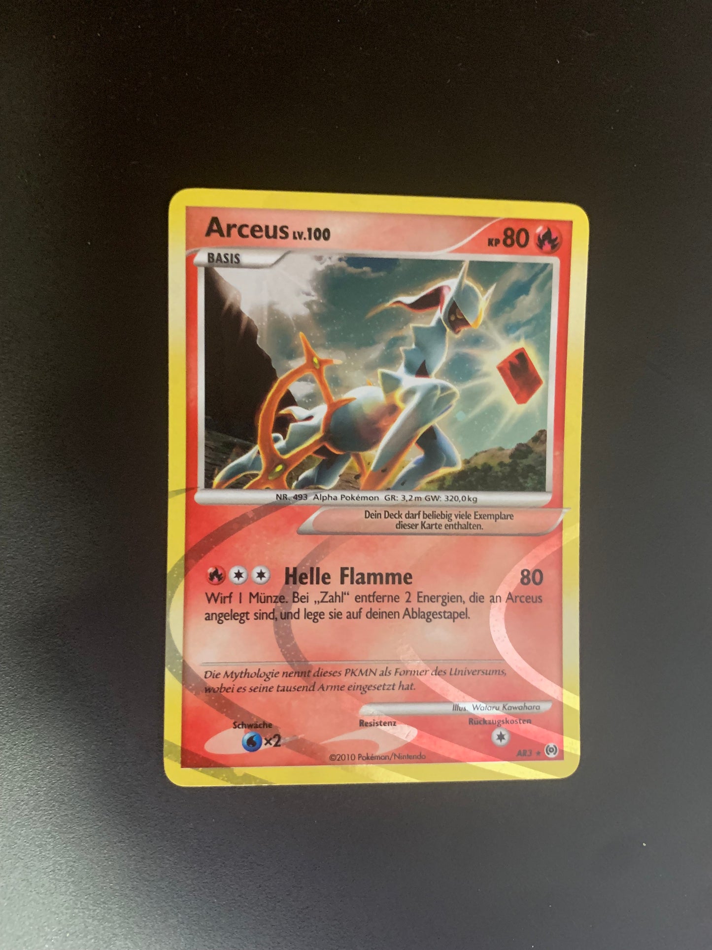 Pokemon Karte Holo Arceus AR3 Deutsch