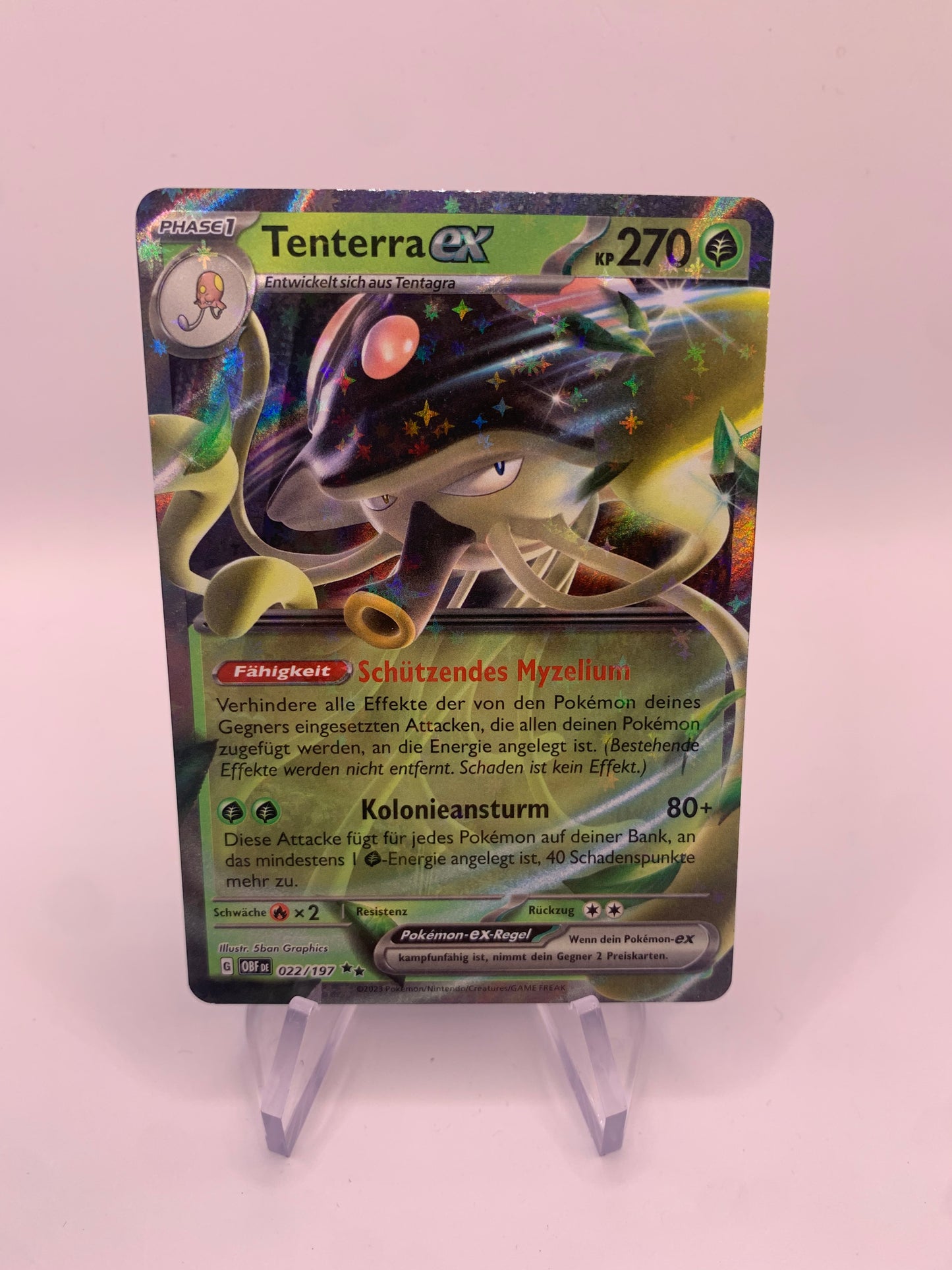 Pokemon Karte ex Tentoxa 22/197 Deutsch