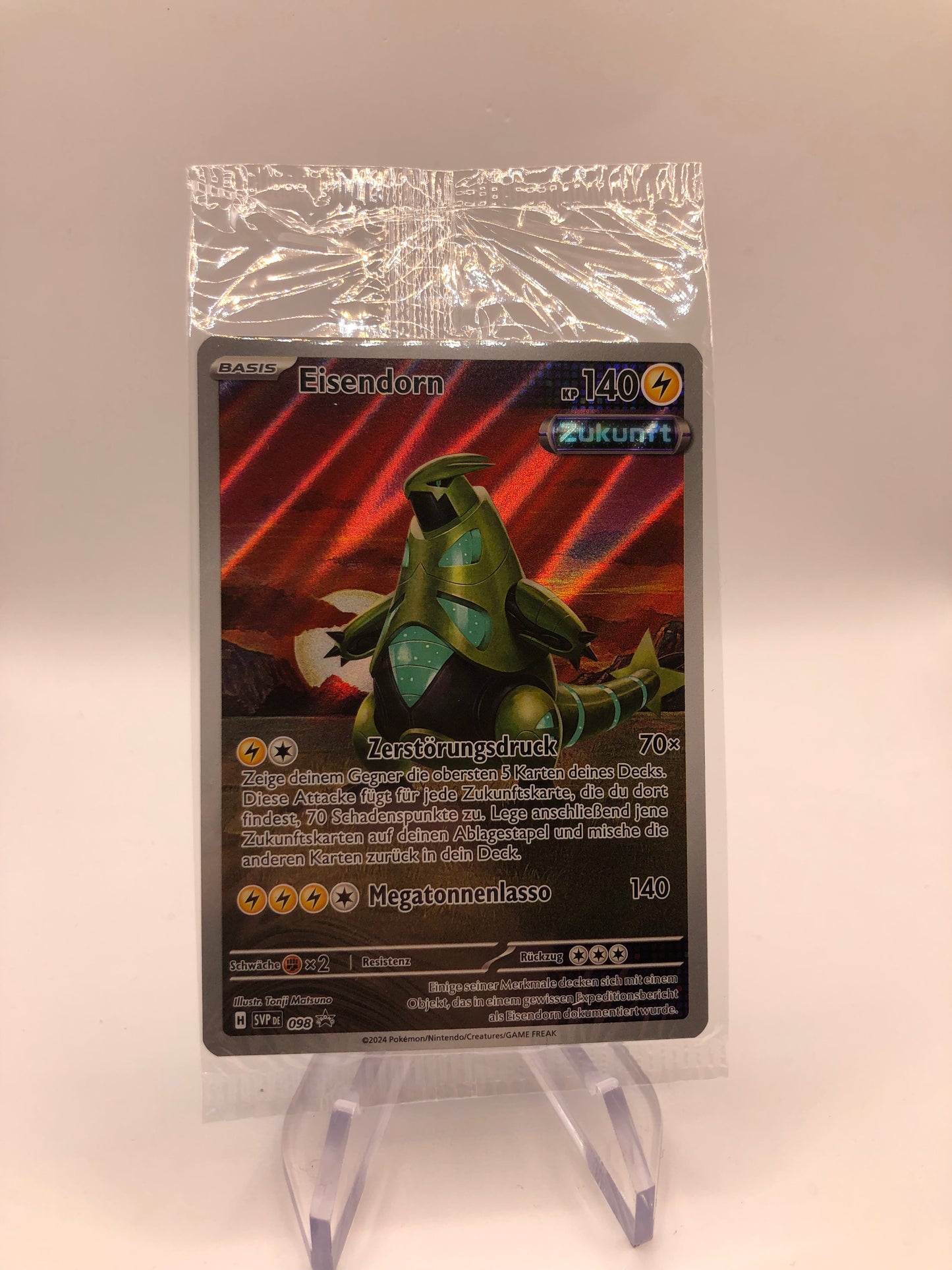 Pokemon Karte OVP Promo Eisendorn 098 Deutsch
