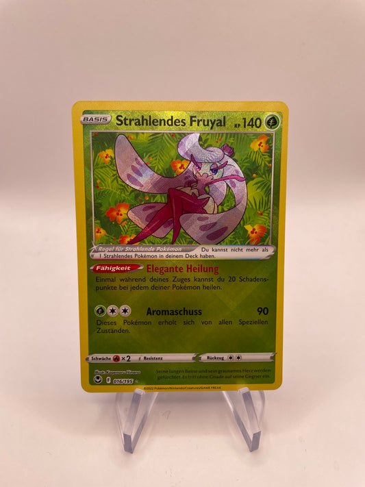 Pokémon Karte Strahlendes Fruyal 16/195 Deutsch