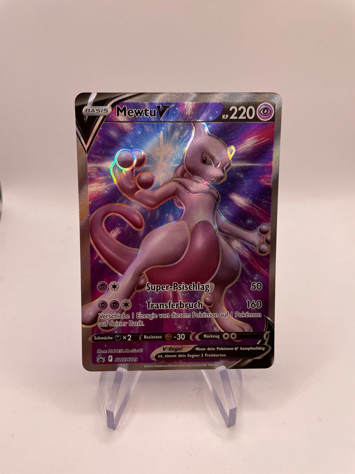 Pokemon Karte V Promo Mewtu SWSH229 Deutsch