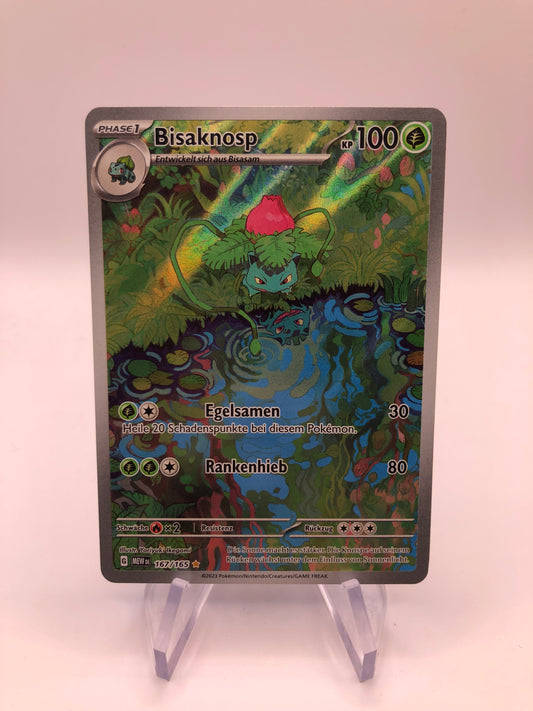 Pokemon Karte Art-Rare Bisaknosp 167/165 Deutsch