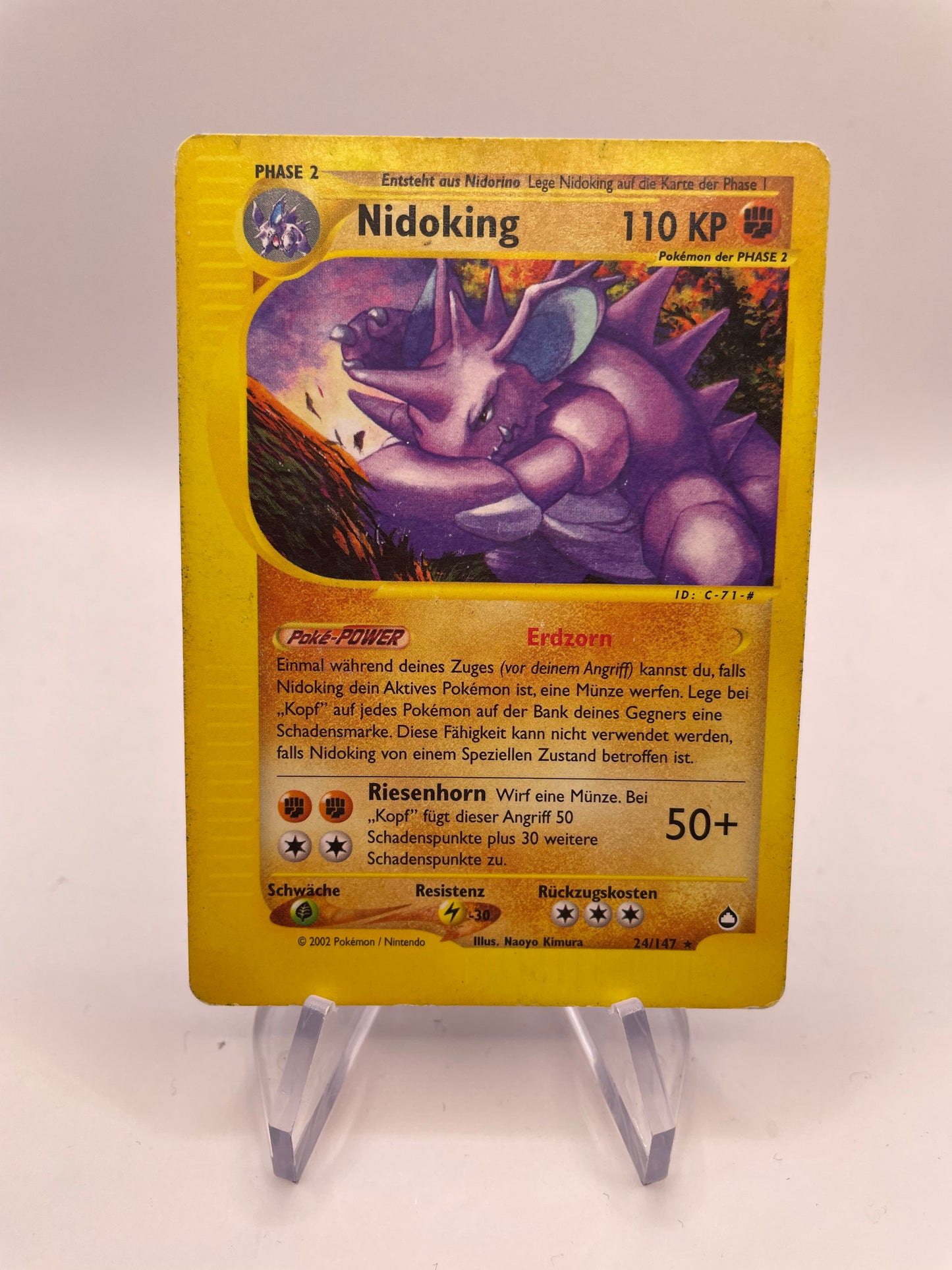 Pokémon Karte E-Series Nidoking 24/147 Deutsch