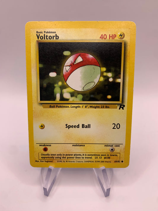 Pokemon card Voltobal 69/82 Rocket English