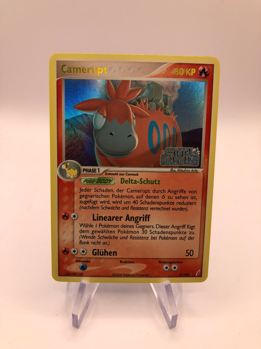 Pokemon Karte Stamp Camerupt 3/100 Deutsch