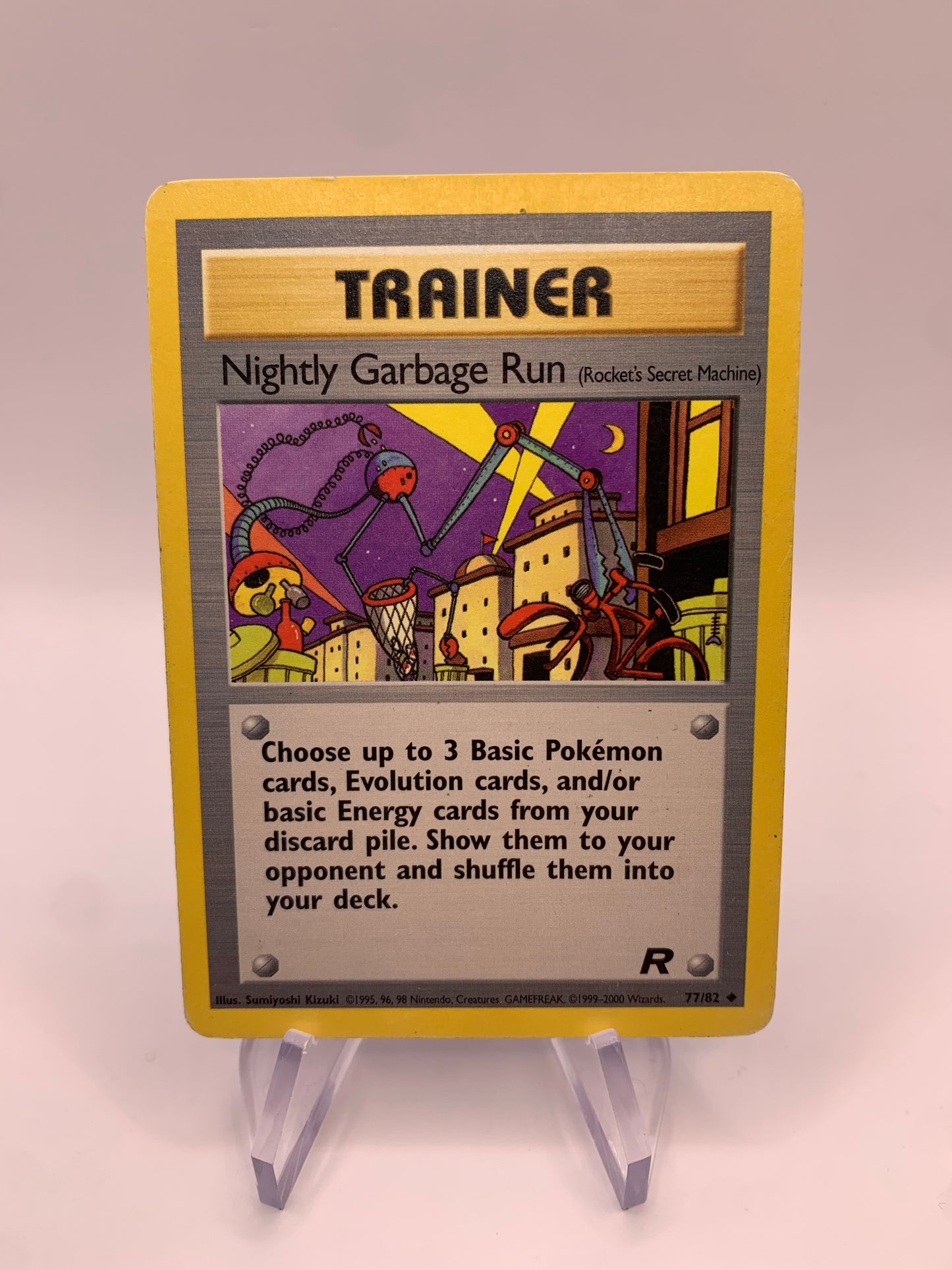 Pokemon Card Trainer Nightly Garbage Run 77/82 Rocket English