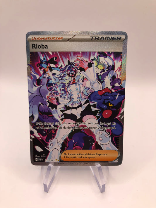 Pokemon Karte Trainer Rioba 210/162 Deutsch