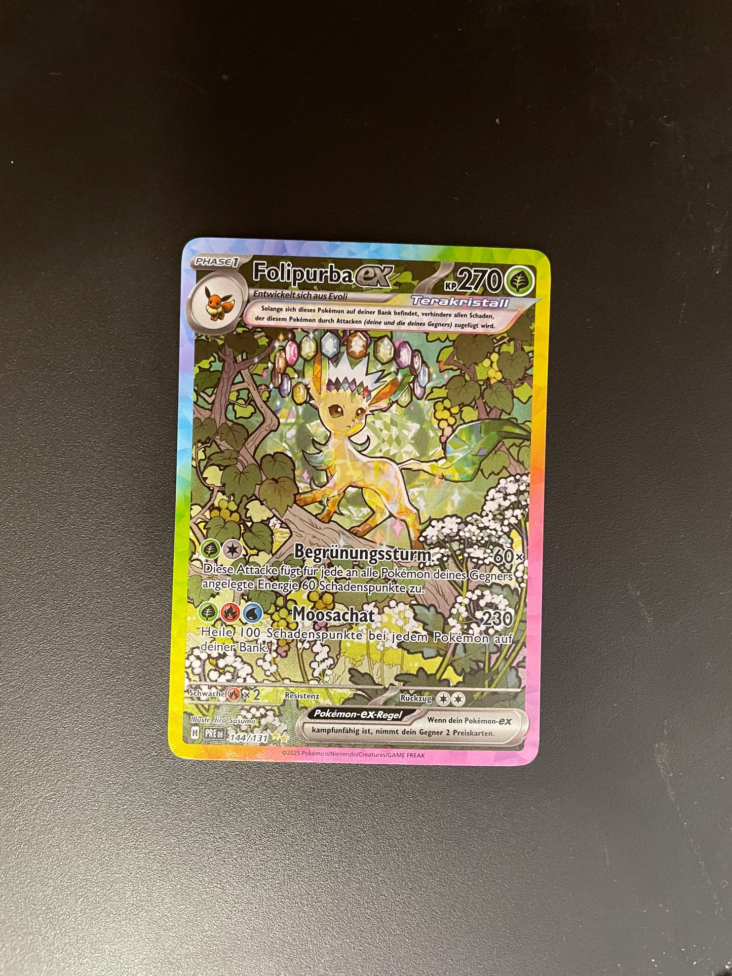 Pokemon Karte Ex Folipurba 144/131 Deutsch