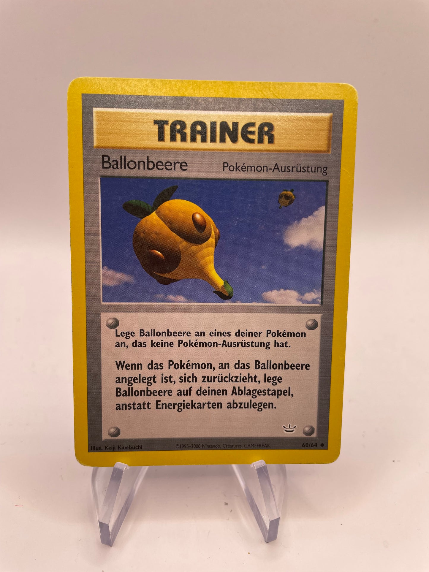Pokemon Karte Neo Revolution Trainer Ballonbeere 60/64 Deutsch