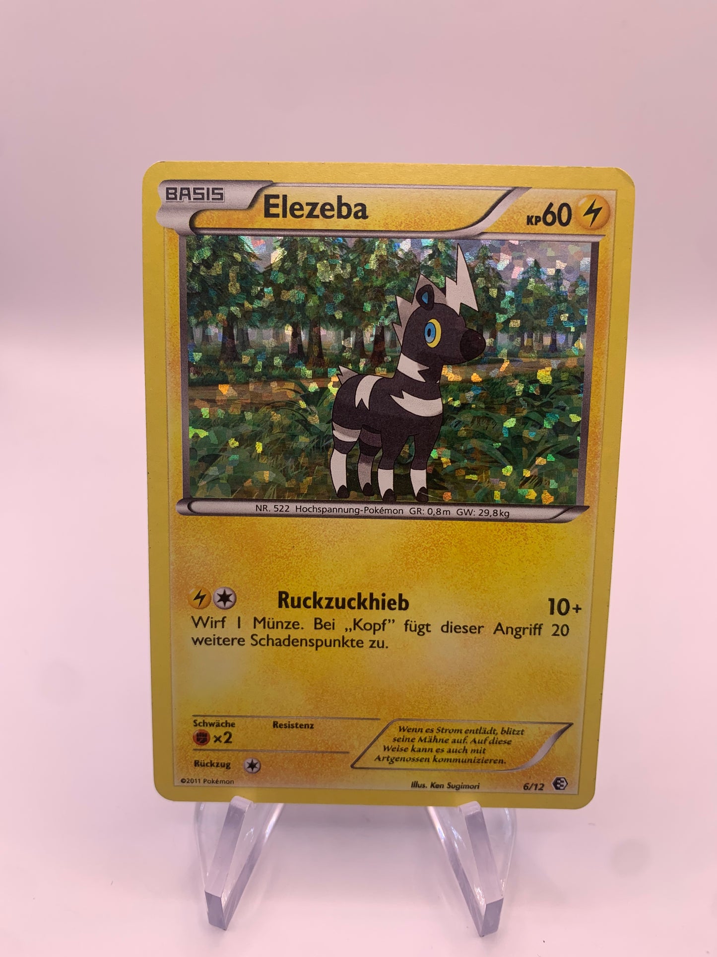 Pokemon Karte McDonalds Elezeba 6/12 deutsch