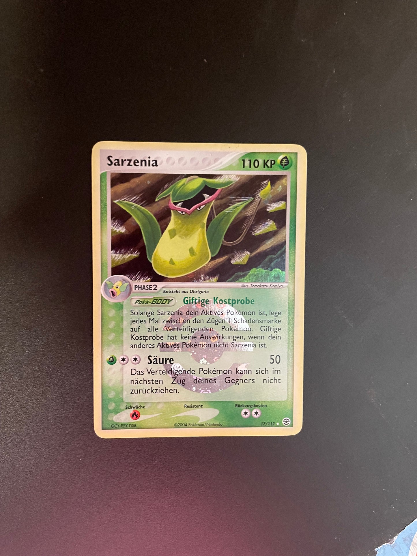 Pokemon Karte Revers Holo Sarzenia 17/112 Deutsch