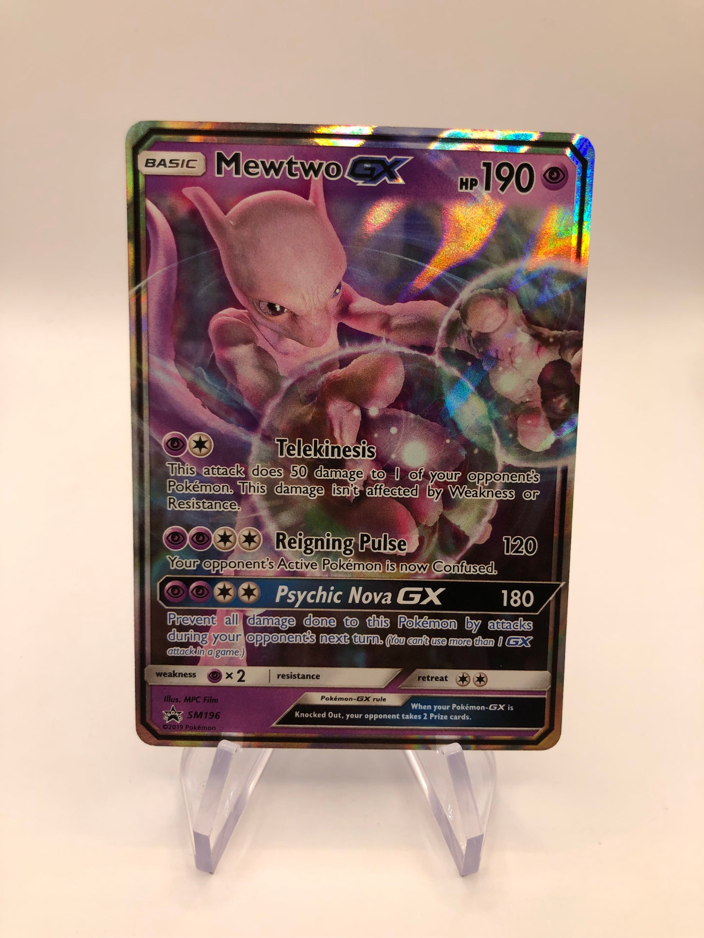 Pokemon Karten GX Mewtu SM196 Englisch