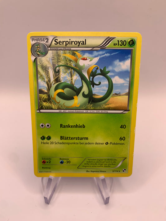 Pokemon Karte Serpiroyal 5/114 Deutsch