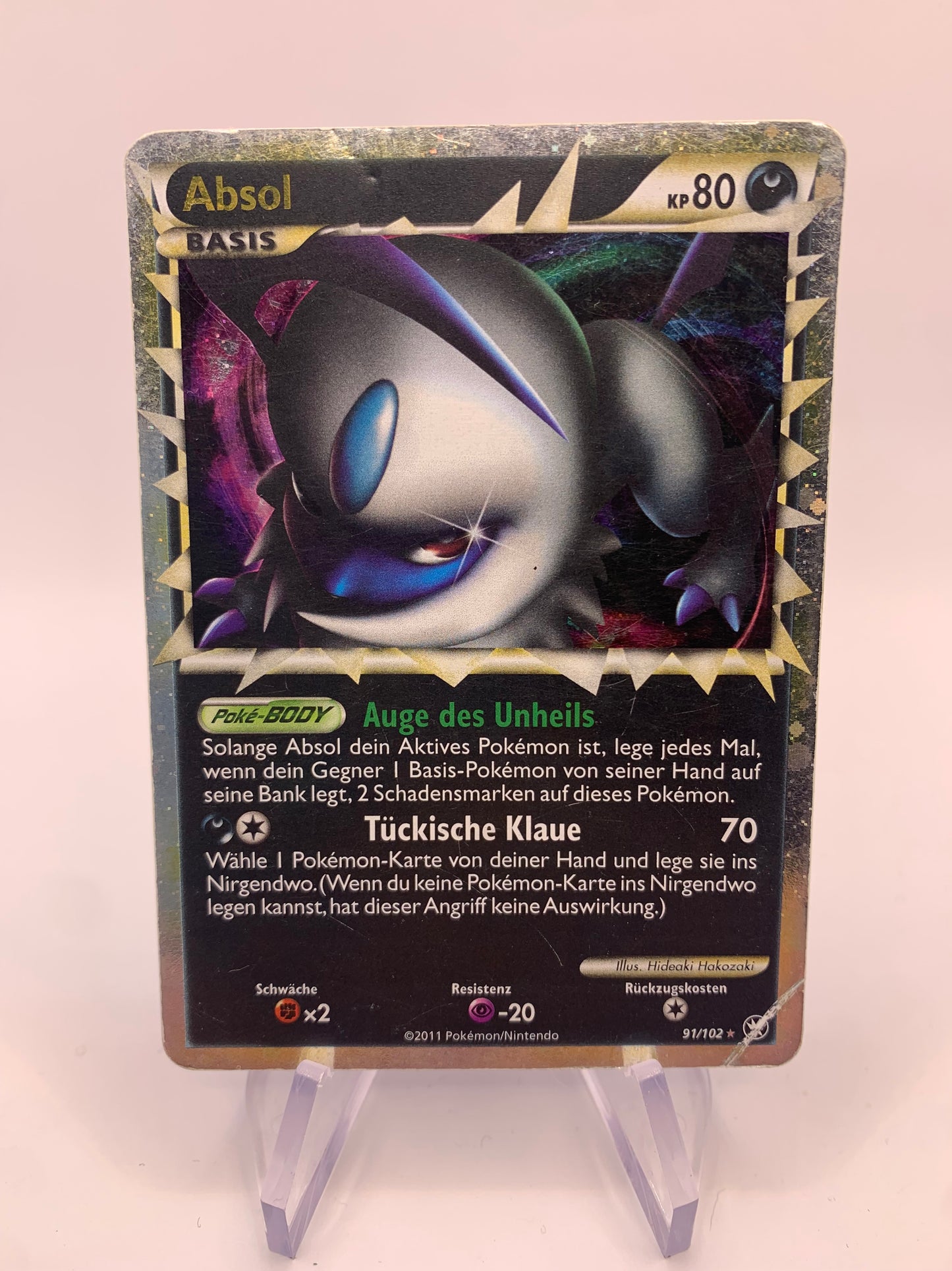 Pokémon Karte Prime Absol 91/102 deutsch