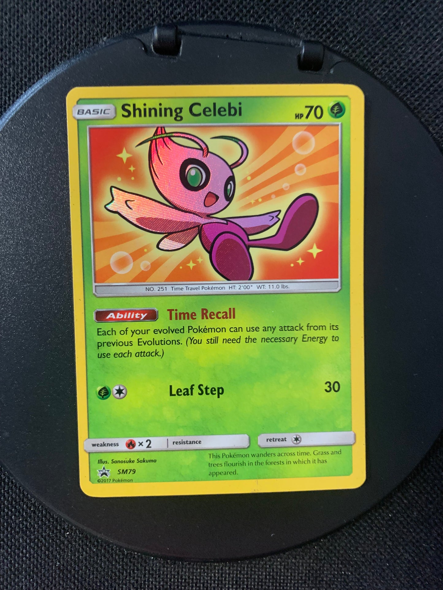 Pokemon card Shiny Shining Celebi SM79 English