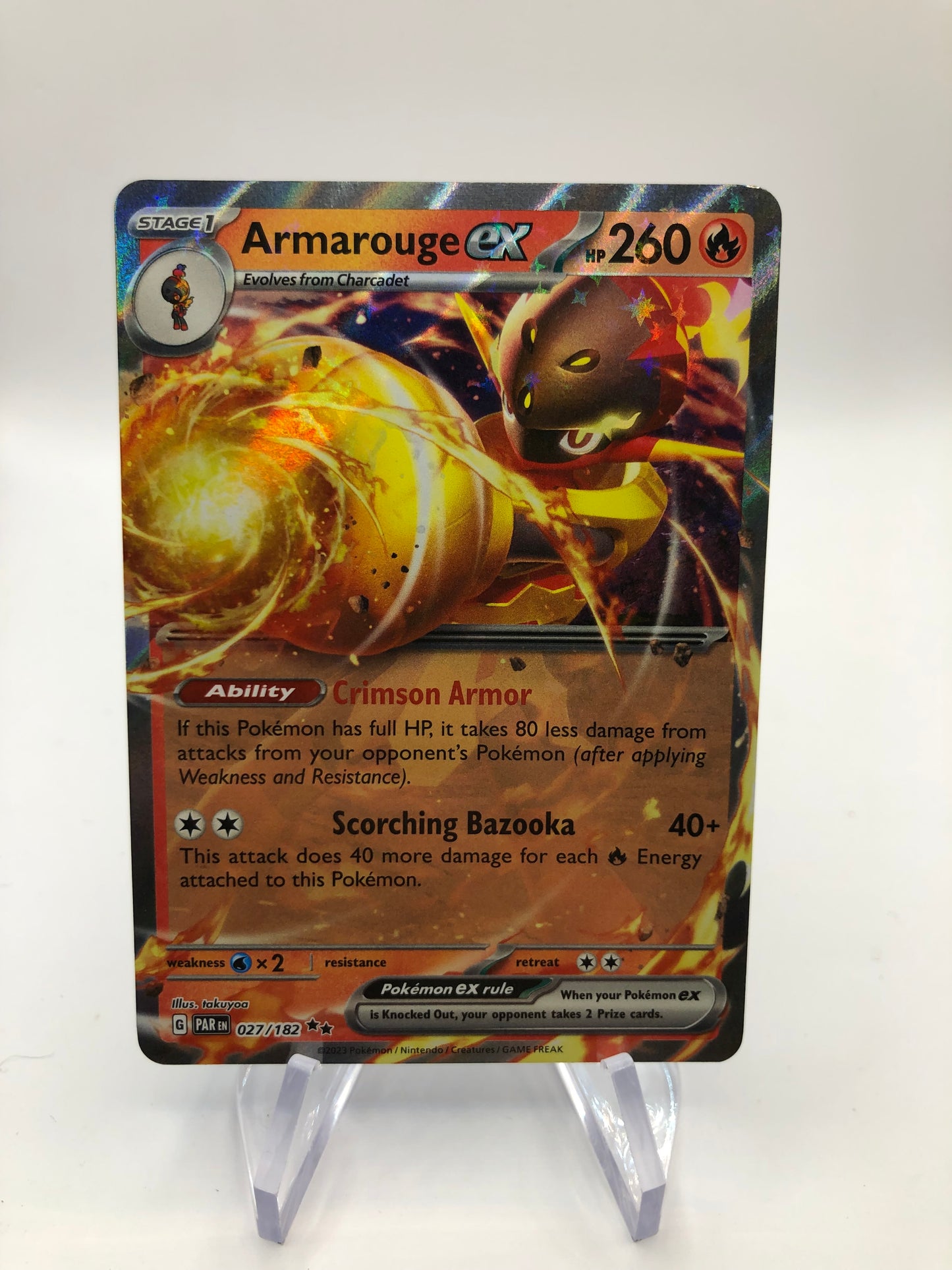 Pokemon Karte Ex Armarouge 27/182 Englisch