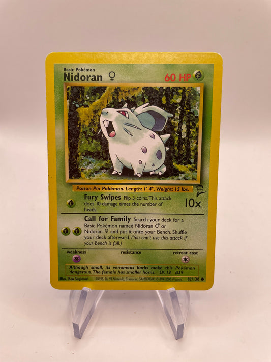 Pokemon Karte Base-Set 2 Nidoran 82/130 Englisch