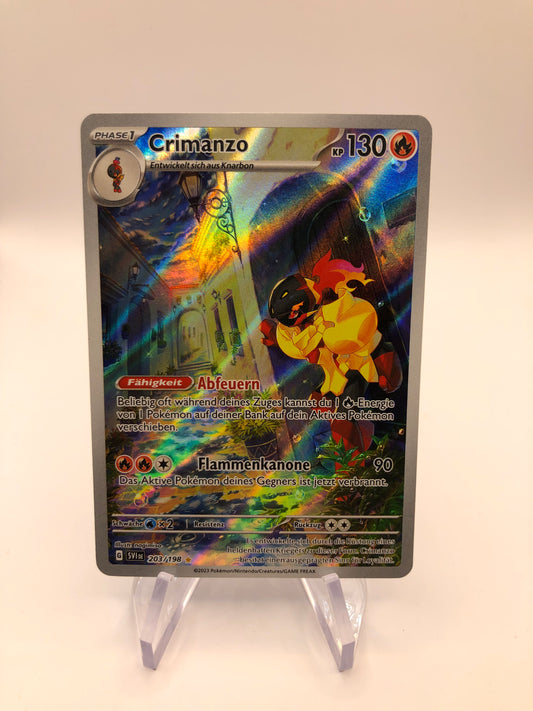 Pokemon Karte Promo Art-Rare Crimanzo 203/198 Deutsch