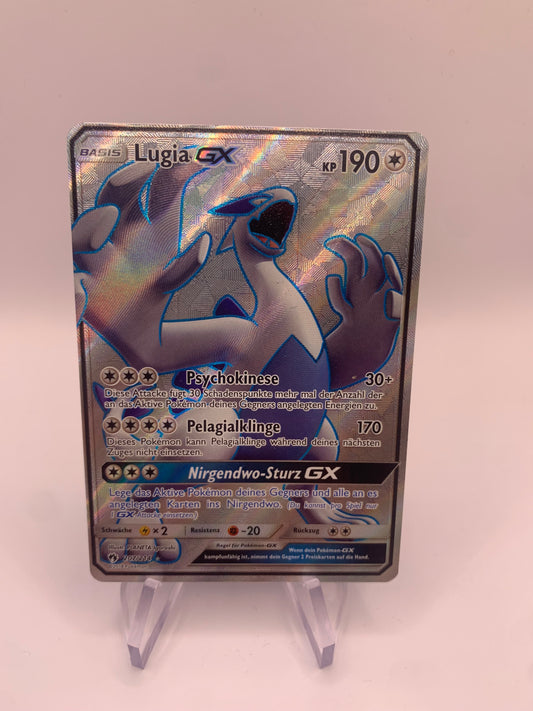 Pokemon Karte GX Fullart Lugia 207/214 Deutsch