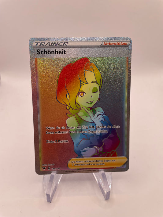 Pokémon Karte Trainer Rainbow Schönheit 194/185 Deutsch